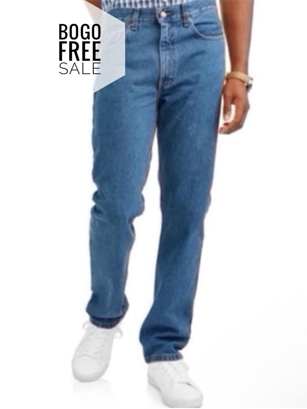George Men's 100% Cotton Regular Fit Jeans